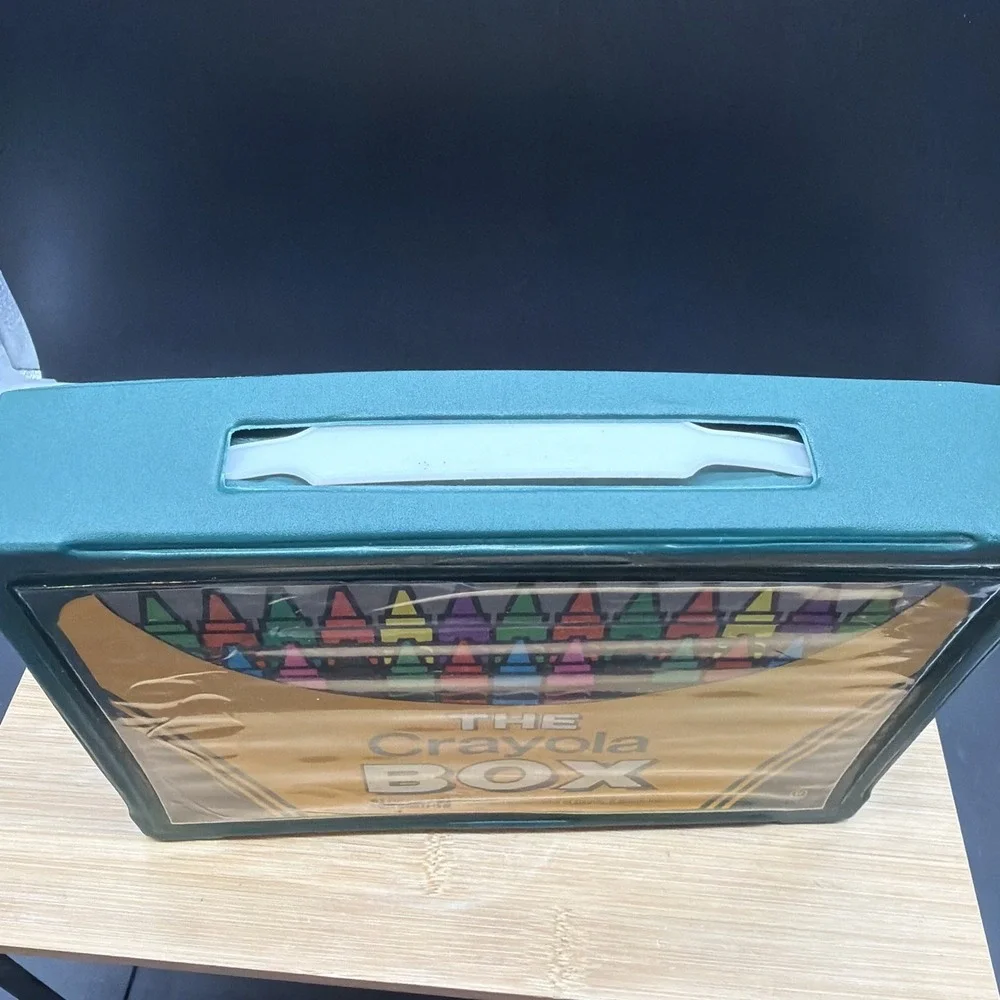 The Crayola Box Green Vintage Binney & Smith Case Crayons